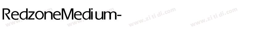 Redzone Medium字体转换